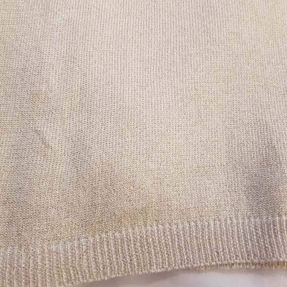 Minoti girls size 9-10 years Sparkly gold sweater - Picture 2 of 6